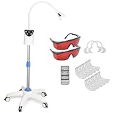 Mobile Cold Light Bleaching System, Whitening Lamp with 4 High-Power LED Lights, Sensitive Infrared Remote Control, Full-Mouth Whitening, Secret to a Confident Smile