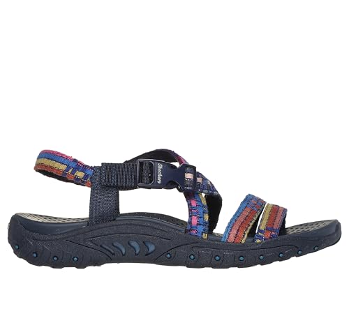 Skechers Women's Reggae-Sew Me-Boho Woven Strappy Slingback Sandal4