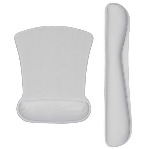 Keyboard Wrist Rest Pad and Ergonomic Mouse Pad with Wrist Rest Support,Gel Memory