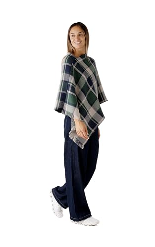 Image of Women's Shawl Wrap Poncho Ruana Cape Cardigan Sweater Open Front for Fall Winter Spring