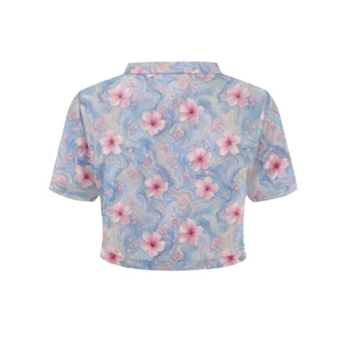 Image of Womens Short Sleeve Cardigans Lightweight Summer Cardigan Trendy Bolero Shrug Cute Floral Cardigan Sheer Bolero
