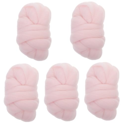 DIYEAH 5 Piezas Tiras De Lana De Colores Tejido Piedra De Afilar Aguja Enhebradores En Niveles Botiquín Rojo Tazón De Hilo Reutilizable Casero Devanadera Hilo Para Tejer Arruga Coser Rosa