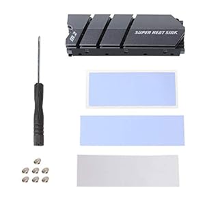 kdjsic 1 Set M.2 SSD NVMe Koellichaam Aluminium Heatsink Thermische Pad voor M2 2280 SSD Harde Schijf Desktop PC Koeler