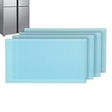 Dayysiuy Kühlschrank unterlagen | 4 Stücke Gestreifte Kühlschrankmatte | Rutschfeste Kühlschrankmatten | für Küche und Schrank und Zuhause Wohnung Schublade Schrank