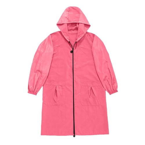 Chaqueta impermeable para mujer ligera informal cazadora con capucha 3
