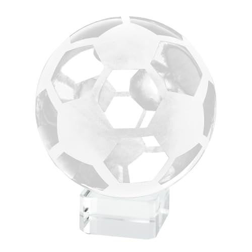 Support de football en clair VILLCASE pour vitrine et ballon commémoratif