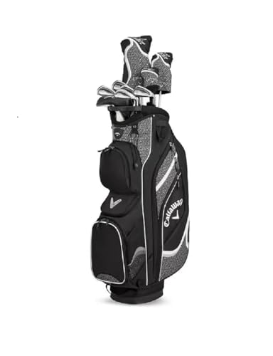 Callaway New Set Solaire, Palos de Golf para Mujer, 10 Piezas (9 Palos+Bolsa), Negro