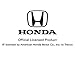 GRAPHICS & MORE Black Leather Honda Logo Keychain