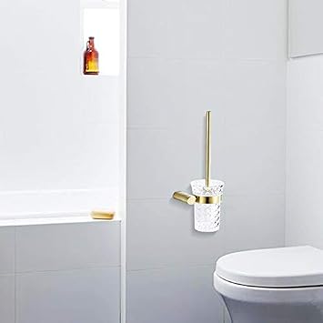 Banyo seti uzun saplı İskandinav altın tuvalet fırçası tutucu tuvalet fırçası tuvalet camı bardak tuvalet kase fırça