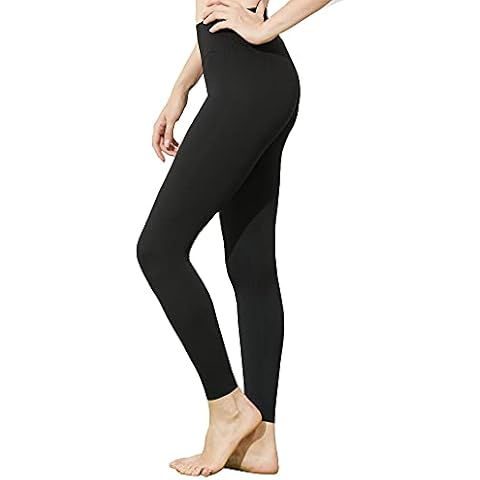 JACK CLAUDE Women's Low Waist Yoga Leggings Sport Gym Legging Pant - black - XL Cover
