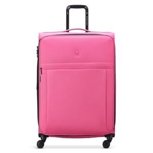 DELSEY Paris x United Colors of Benetton Flexibler Koffer, 76 cm x 50 cm x 35 cm, 110 l, XL, Rosa, extra-Large, Trolley Case/Upright