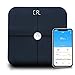 ISE - Bilancia pesapersone con Bluetooth, elettronica, IT, Smart Scala di grasso Corporelle per iOS e Android, 180 KG/400 lb, CS20C1, colore: Nero
