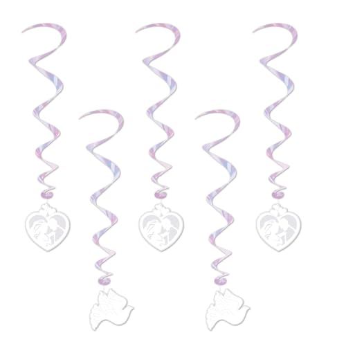 Wedding Hanging 38-Inch Whirls 5 Count