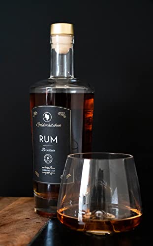 Goldmädchen Rum Bernstein | Premium Rum aus Bio-Zuckerrohrmelasse | Gereift in 6 Fässern | Weich mit Aromen von Vanille & Karamell | 42% Vol. | 500ml – Bild 4