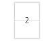 HERMA 10314 Universal Etiketten ablösbar, 100 Blatt, 199,6 x 143,5 mm, 2 pro A4 Bogen, 200 Stück, selbstklebend, bedruckbar, matt, blanko Papier Klebeetiketten Aufkleber, weiß