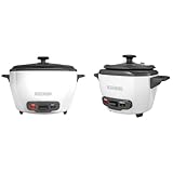 BLACK+DECKER Rice Cooker Bundle - 6-Cup & 3-Cup Capacity Electric Rice Cookers with Steaming Baskets