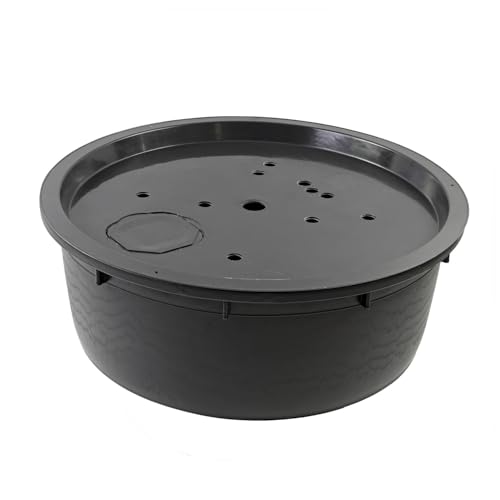 CLGarden Springbrunnenbecken Set mit 150 Liter Becken und 88cm GFK Abdeckung Springbrunnen Pumpe SP1 DIY LED Beleuchtung
