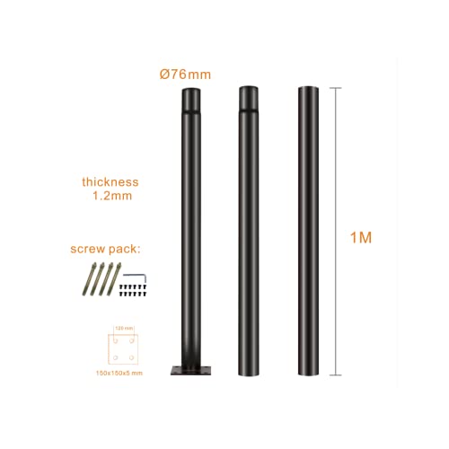 Poteau pour lampadaire 3m Jandei résistant aux intempéries pour éclairage extérieur - 2