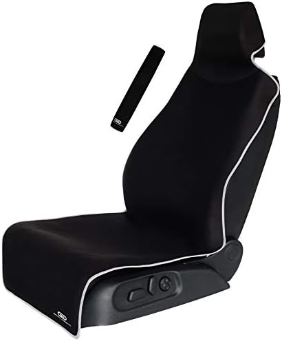 Gorla Gear Black Premium Universal Fit Waterproof Stain Resistant Car Seat Cover Neoprene Non-Slip Bucket Seat Dog Kid Car Seat Protector Save Your Leather & Cloth Seats, Automotive, Van, Truck, SUV