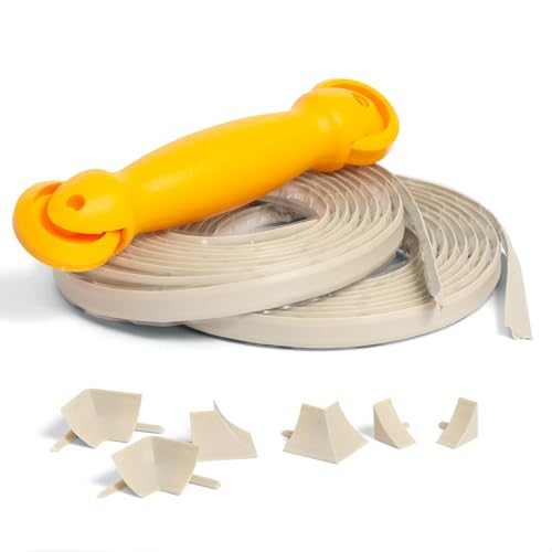 Image of InstaTrim Flexible, Self-Adhesive Caulk Complete Kit, inch x 10', 2-Pk, Ivory