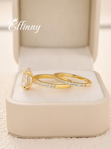 3.5ct Elongated Oval Cut Engagement Ring Set,925 Sterling Silver Bridal Ring Set with Half Eternity Wedding Ring3