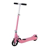 Scooter eléctrico para niños de 6 a 12 años, con sensor de gravedad Kick Start Scooter motorizado para niños y niñas pequeños, altura ajustable, plegable, ruedas ligeras de 14,5 cm (polvo)