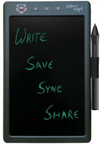 BeaverPadⓇ LCD Writing Pad/Drawing Board (Ewriter) and Graphics Tablet with Memory, Save and Bluetooth Function (Grey)