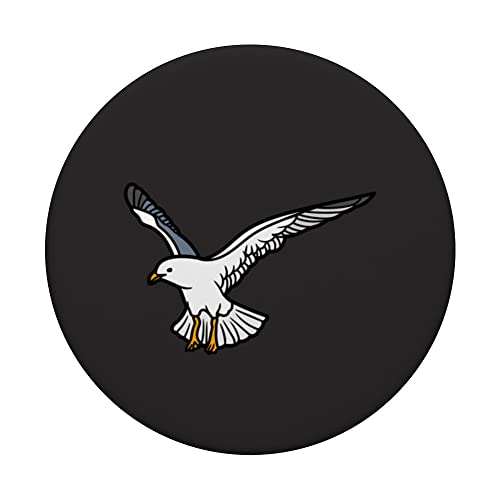 Ring-Billed Gull PopSockets Swappable PopGrip, Black - Image 3