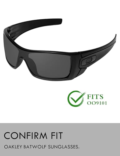 Image of Raydi Polycarbonate Replacement Lenses for Oakley Batwolf OO9101 Rectangular Sunglasses