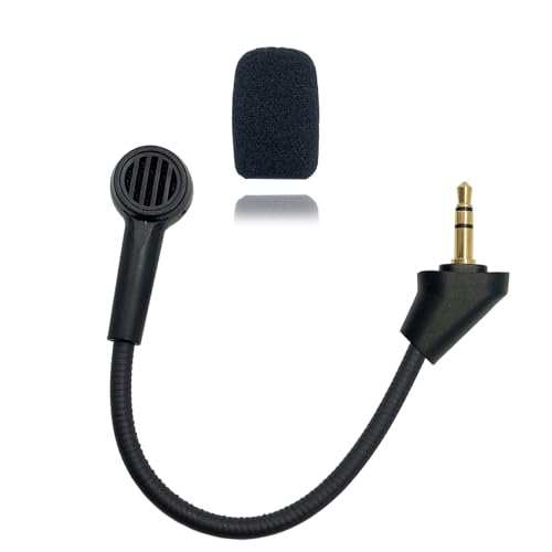 MICMXMO Microphone de rechange compatible avec casques de jeu Kingston HyperX Cloud Alpha Cloud Alpha S avec suppression du bruit pour Switch PS5 PS4 Mac PC...