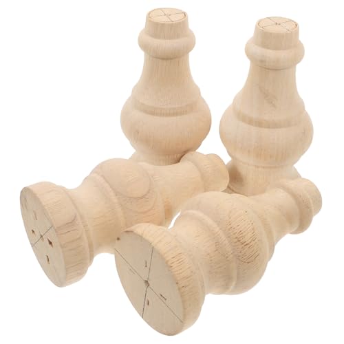 Patas de repuesto de madera torneada para muebles: diseño elegante para cómodas y sofás 2