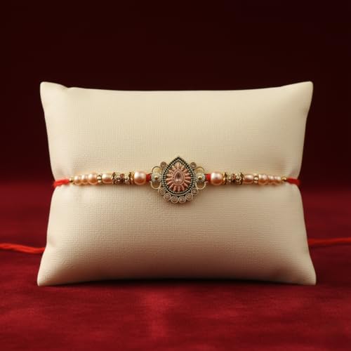 Image of WoWsome Rakhi | Traditional Flower Rakhi For Brother's /Bhai On Rakshabandhan