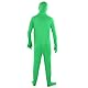 Dpofirs Fotografie Grüner Chromakey Bodysuit, Unisex Spandex Stretch Kostüm für Erwachsene Disappearing Man Body Suit, Grüner Ganzkörperanzug für Green Screen Fotografie Foto Video (170cm)