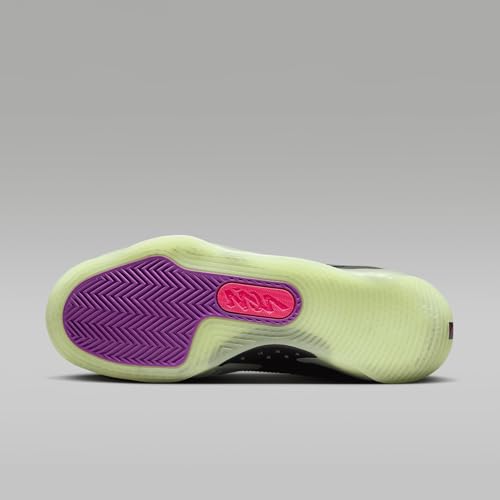 Jordan Zion 3 Men's Shoes (DR0675-006, Black/Vivid Purple/Barely Volt/Solar Red) Size 11.52