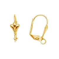 Algopix Similar Product 11 - Beadsmith 22K Gold Plated Leverback