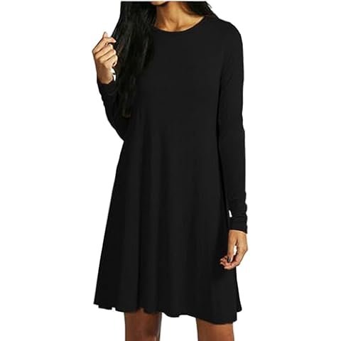 Mustwearit Women's Casual Flared Summer Dress Cover