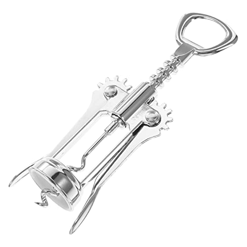 STOBAZA Party Wine Corkscrew Manual Bottle Opener Metal Lightweight for Home Travel