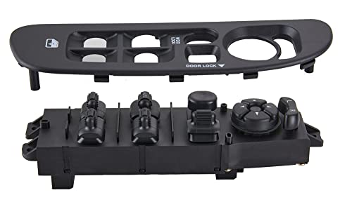 Zaposts Power Window Switch Fits For 2002-2010 Dodge Ram 1500 2500 3500, 2001-2004 Dodge Dakota, 01-03 Dodge Durango Driver Side Control Door Vidrios Master Switch Oem 56049805Ab #TOP1