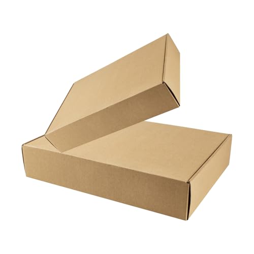 Image of Box Brother 3 Ply Brown Corrugated Packaging Flap Box Size: 13x9x2 Length 13 in Width 9 in Height 2 in Suitable E-commerce Shipping, Ideal as Home Shifting & Storage, Shipping (Pack of 20)