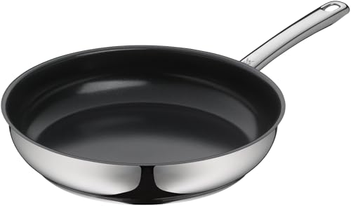 WMF Devil Natural - Sartén Antiadherente 28 cm, Sartén de Acero Inoxidable y Revestimiento Antiadherente Mienral Cerámico para Todo Tipo de Cocinas Incluido Inducción, sin PFOAni PTFE