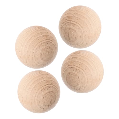 POPETPOP 4 Bolas De Croquet De Repuesto Bolas De Madera para Césped Juego De Croquet para Al Aire Libre De Madera Juego De Pelota para Patio