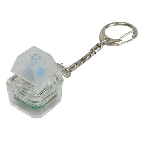 prendre メカニカルキースイッチキーホルダー キーホルダー メカニカル キースイッチ LED ストラップ キーリング フィジェット ストレス解消 スイッチ メカニカルスイッチ （ホワイト） PR-7MSK-WHのサムネイル