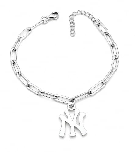 Bracelet New York acier inoxydable femme bijou chaîne coulissante réglable