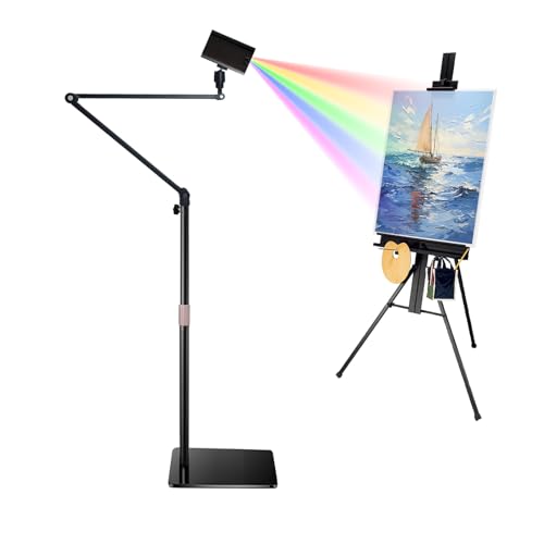 Drawing Projector, Art Projector for Tracing, Tracing Drawing Tool Smart Sketcher Mini Projector, Mini Portable Smart Phone Movie Projector with Stand