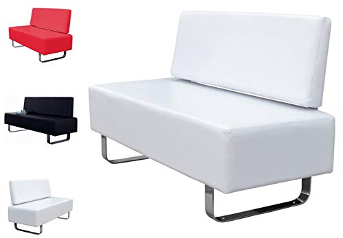 Floreo POLIRONESHOP Nantes Divano Sala d'attesa per Centri estetici Studio Tattoo (Bianco)