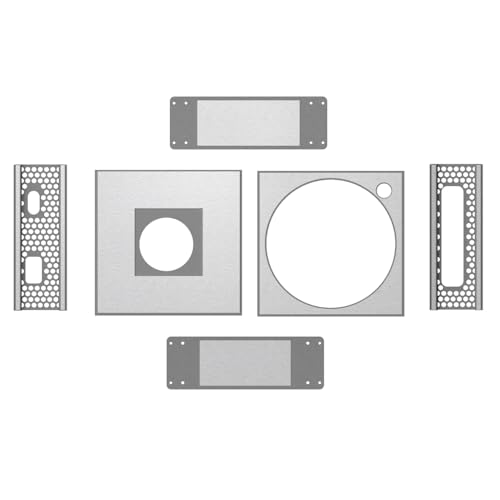 Gabinete de metal para Mac mini M4/M4 Pro 2024, soporte vertical de aluminio para computadora, carcasa protectora contra polvo y disipación de calor para DIY miniatura 3