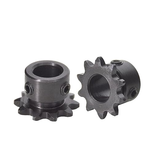 Bevel Gear Pinion Hardware Mechanical 1pcs 04C Chain Gear Steel 10T Teeth Industrial Sprocket Wheel with Top Wire Bore 5/6/8/10mm(10mm)