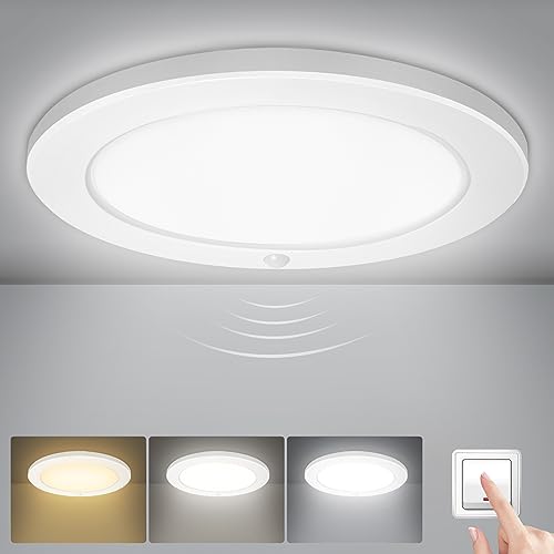 LED Deckenleuchte mit Bewegungsmelder, 18W 1600LM Sensor Deckenlampe, IP20...