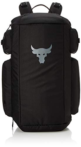 トレーニングバッグ UAプロジェクトロック ダッフル バックパック Black/Black/White