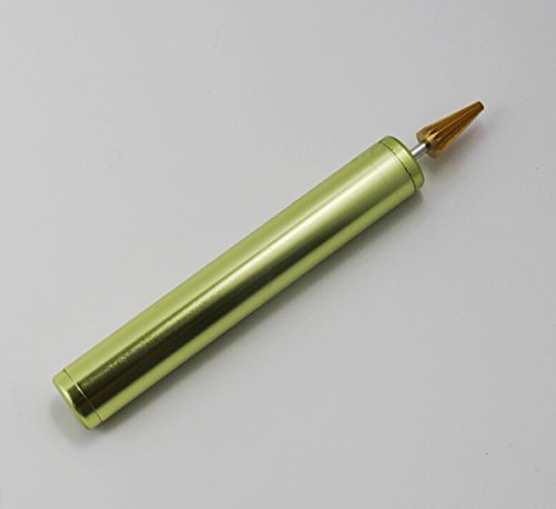 Chengyida Craftool Pro Edge Dye Roller Pen,Leather Craft Leather Edge Treatment Metal Oil Pen Diy Leather Tools,Brass Tip (Gold Color) #TOP11
